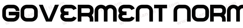 Goverment Normal字体转换